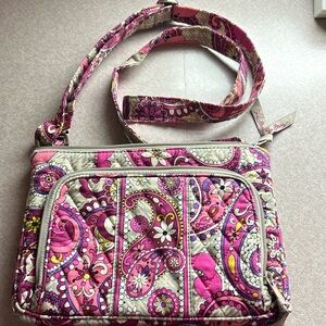 Vera Bradley crossbody hipster with a side wallet